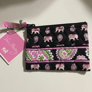 VERA BRADLEY Pink Elephant Coin Purse NWT